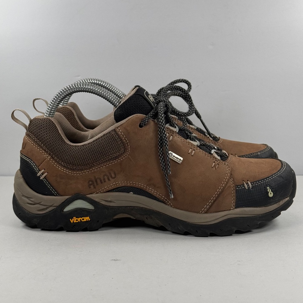 Ahnu Sugarpine Waterproof Hiking Shoes‎ Brown Black Vibram Women US 8 AF2280CCHP